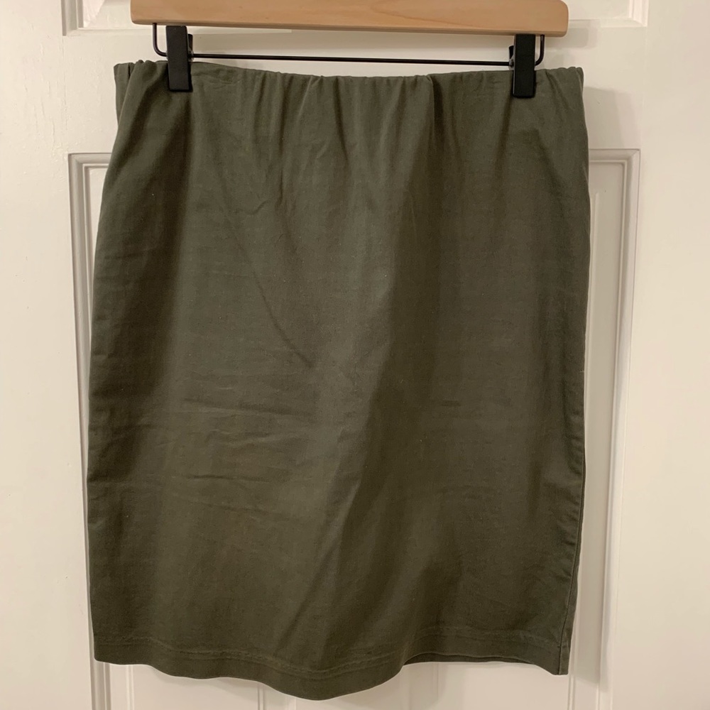 Olive Green Pencil Skirt Fits like S or M
